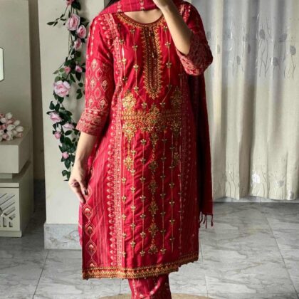 Arong Cotton Readymade Three Piece