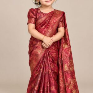কিডস জাপান সিল্ক রেডি শাড়ি