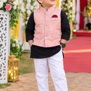 Kids Koti Panjabi 3-Piece Set